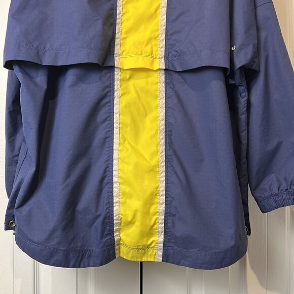 Vintage Unisex Nike Blue/Yellow Pullover 1/4 Zip Windbreaker Size L - Picture 13 of 16